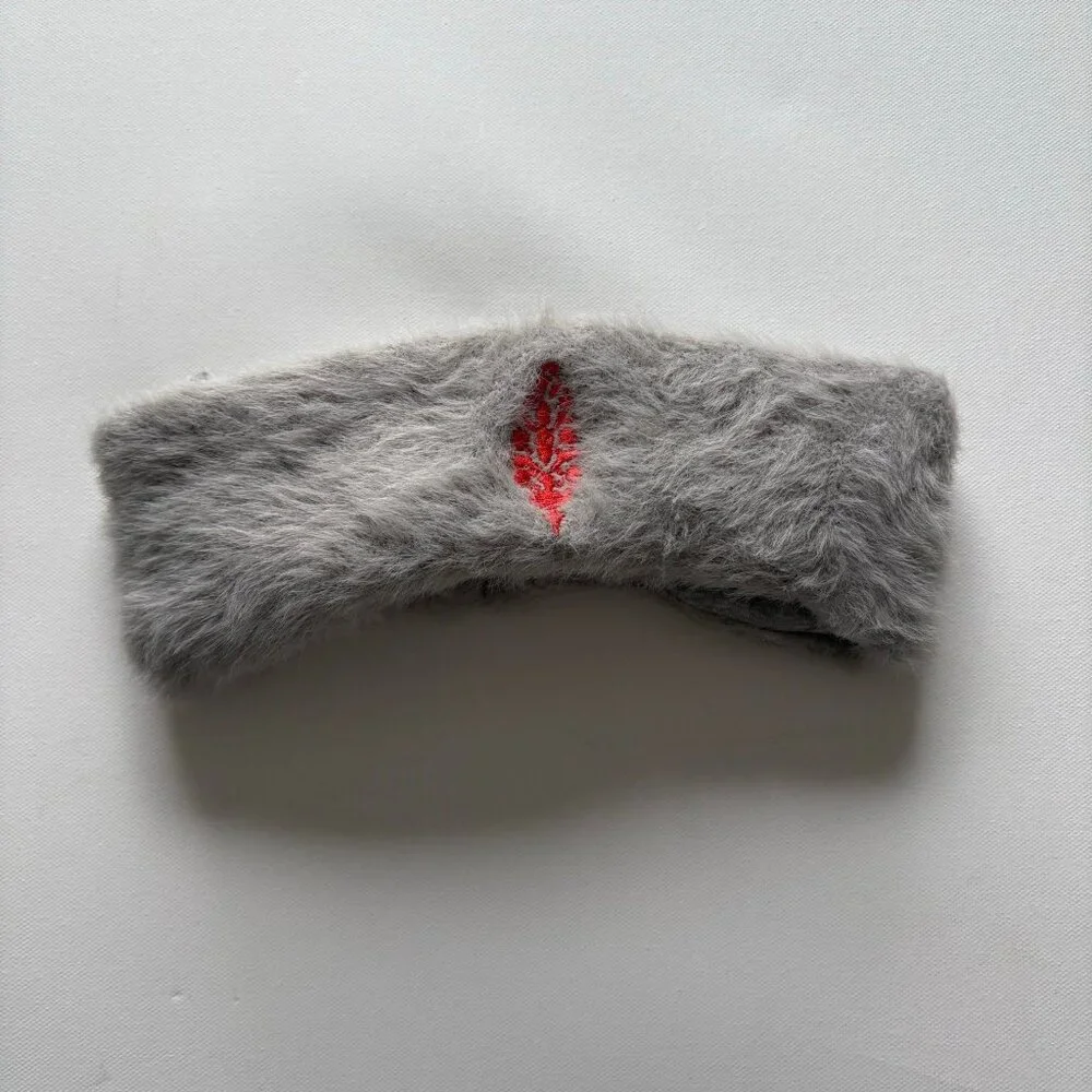 NWT Free People Movement Grey Fuzzy Headband